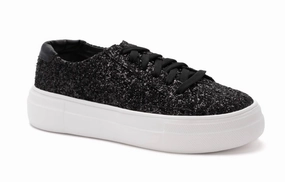 Women's Glaring Platform Sneakers In Black Eco friendly materials Sporty Vibes