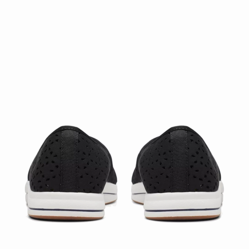 Clarks Women's Breeze Emily Perfed Slip On in Black SmoothSurface