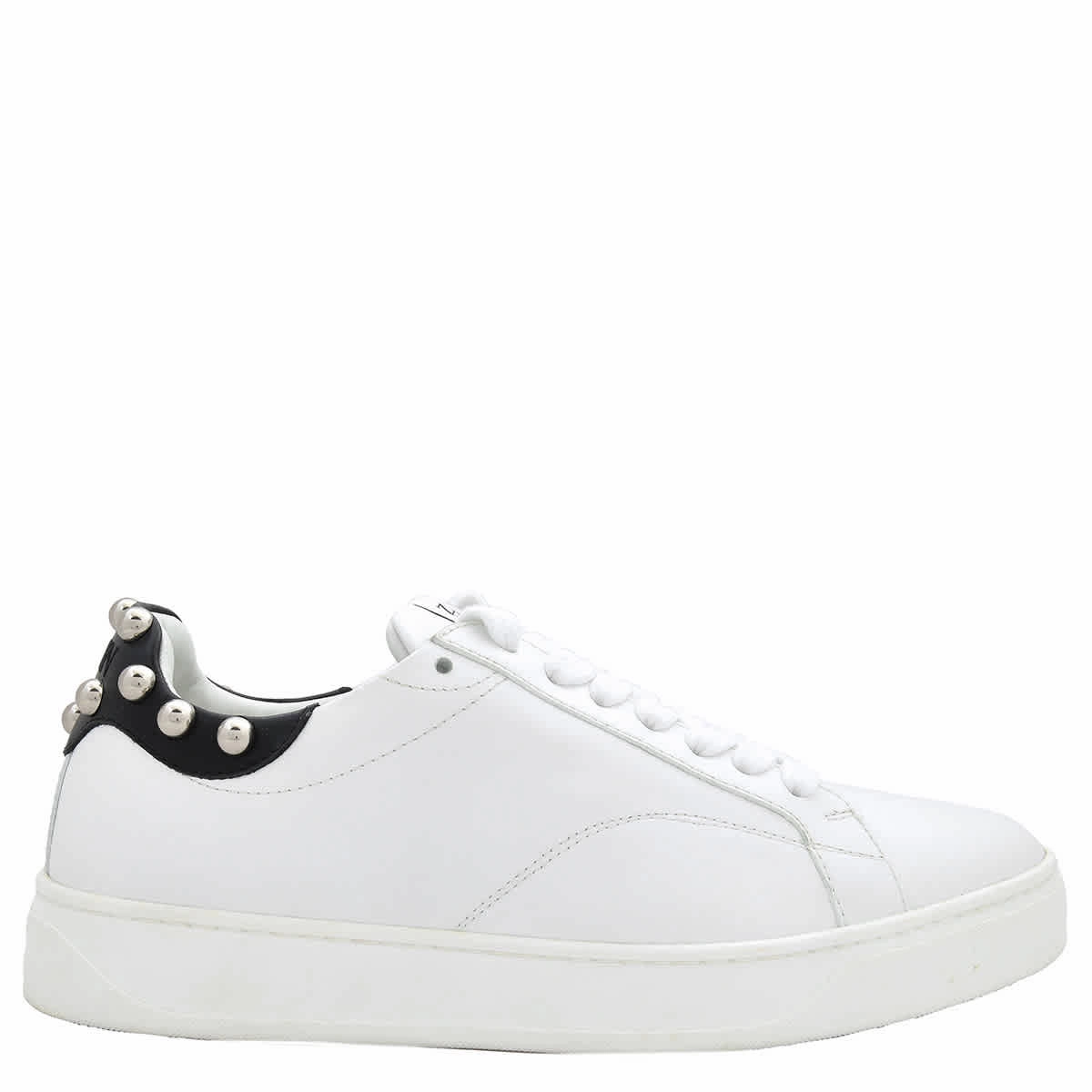 Running Routine Lanvin DDB0 Studded Leather Low-Top Sneakers, Brand Size 40 ( US Size 9 )
