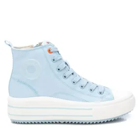 Women's High Top Canvas Sneakers In Jeans Contoured Fit Sneaker Fit
