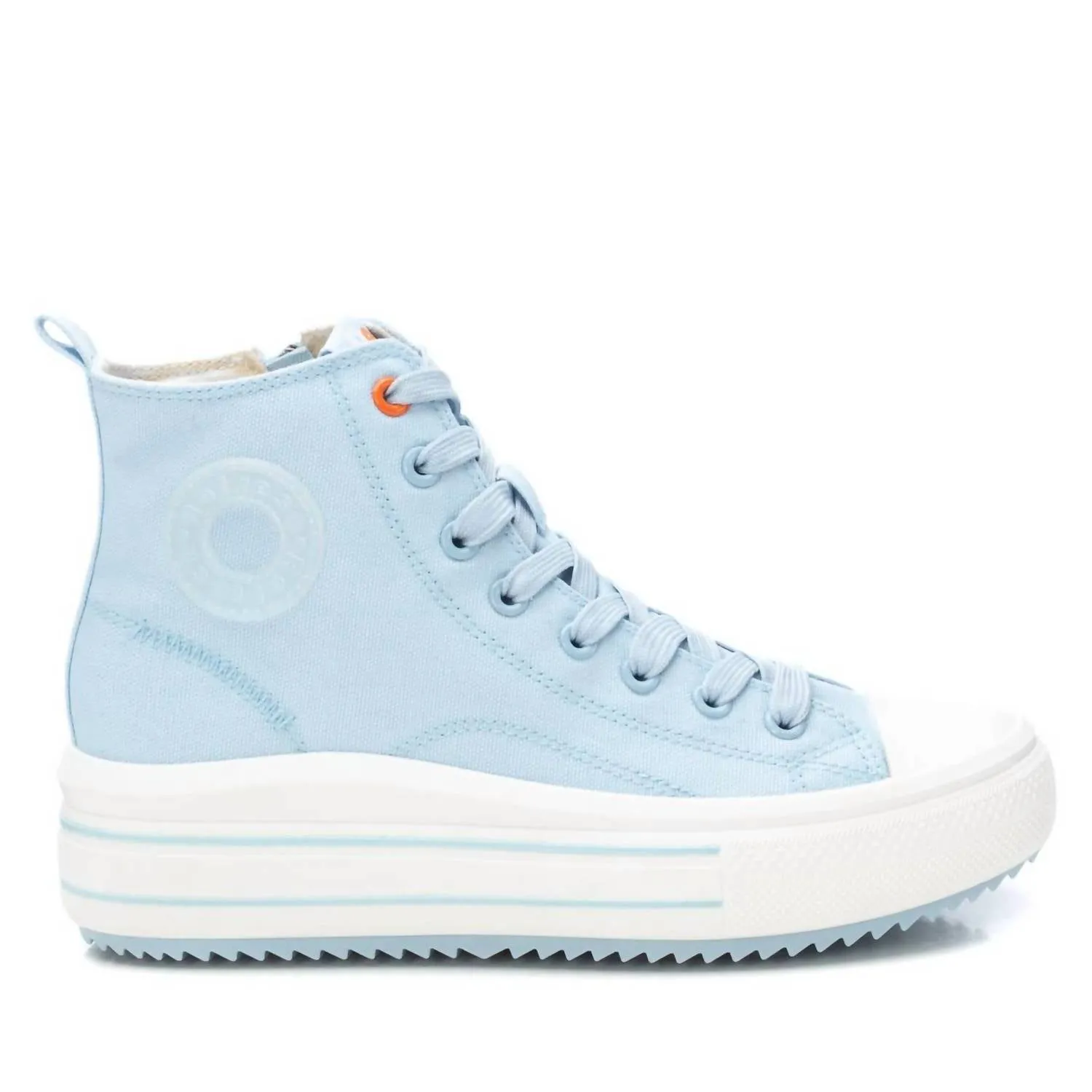Women's High Top Canvas Sneakers In Jeans Contoured Fit Sneaker Fit