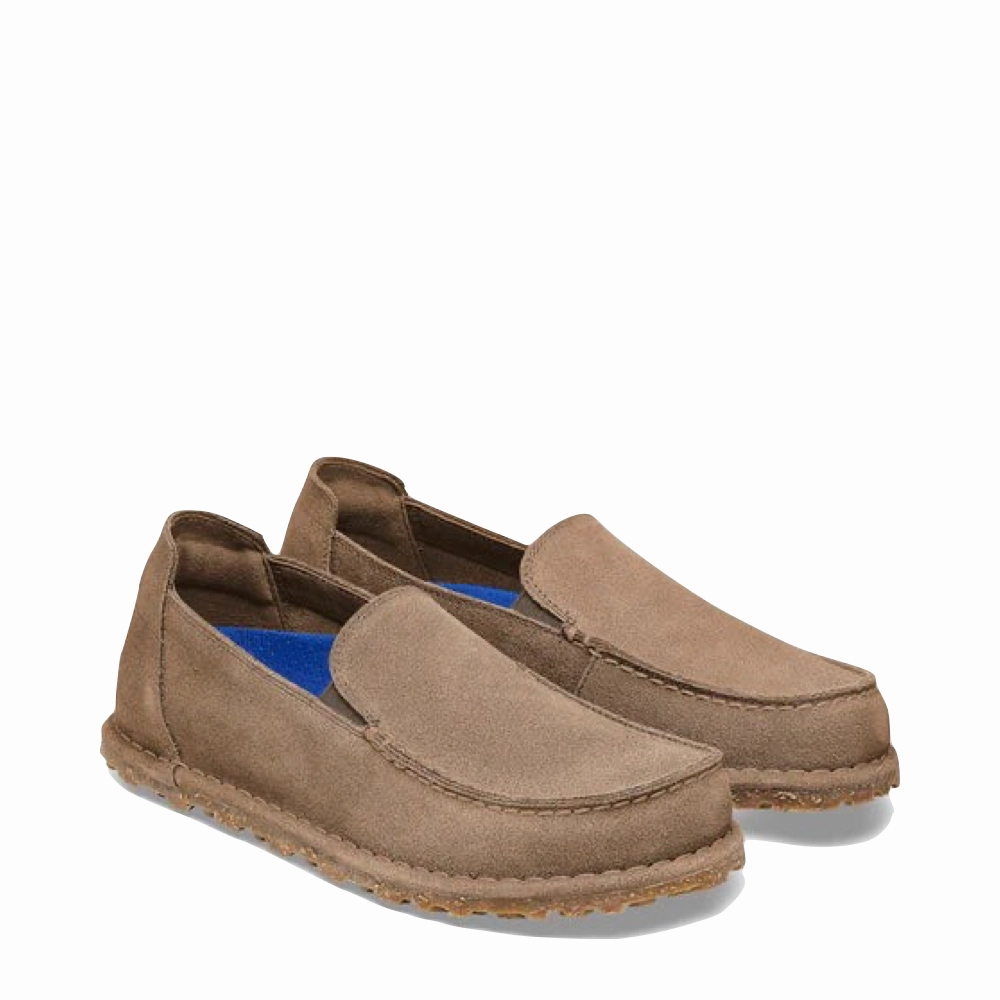 Fresh Steps Birkenstock Women's Utti Slip On Loafer in Gray Taupe