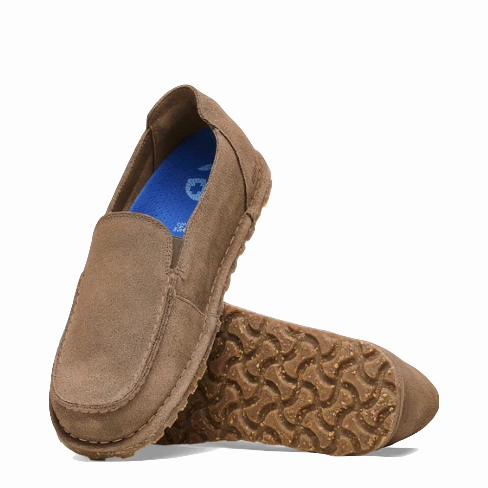 ZipUp Birkenstock Women's Utti Slip On Loafer in Gray Taupe