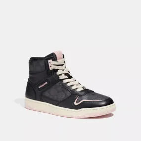 Coach Outlet High Top Sneaker In Signature Canvas Adaptive Technology