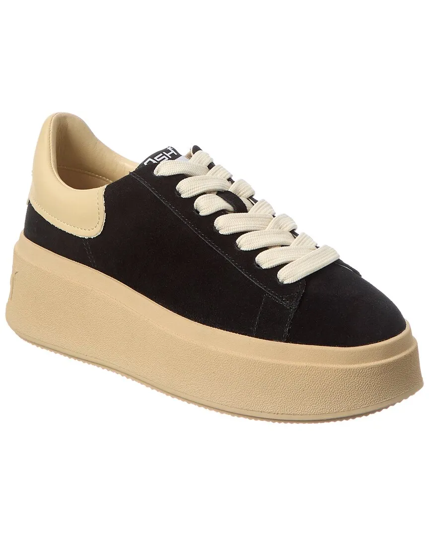 Ash Moxie Suede Platform Sneaker Moisture Wicking Interior Sculpted durability