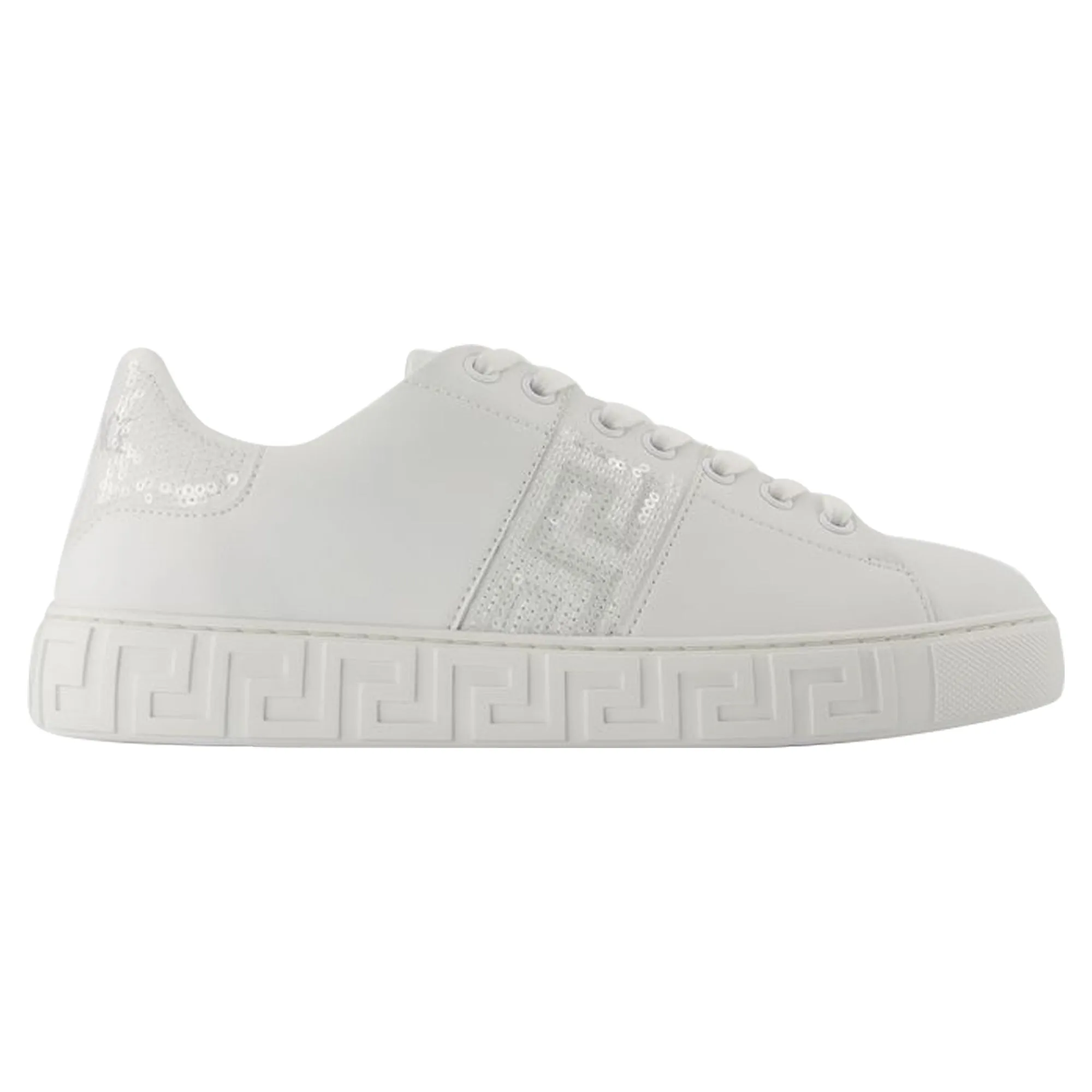 Sneakers - Versace - Cotton - White Ventilation System All-Day Cushioning