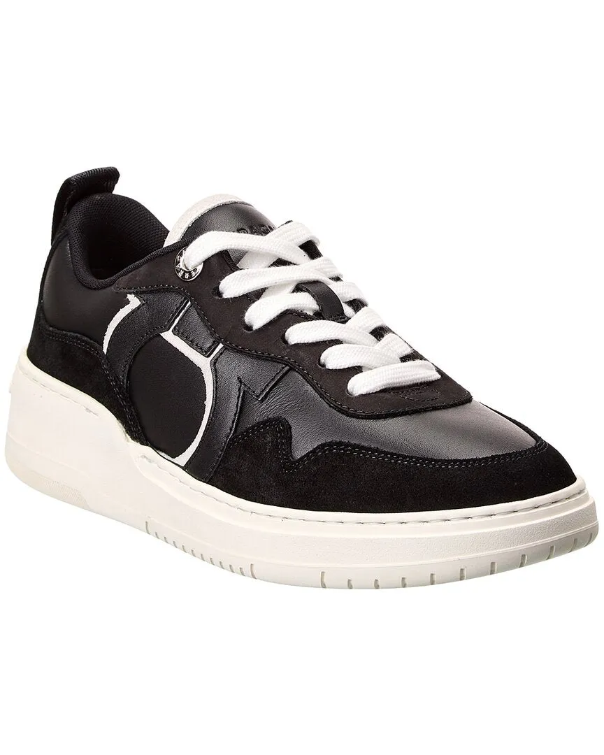 Ferragamo Dania Leather & Suede Sneaker Quick Ride
