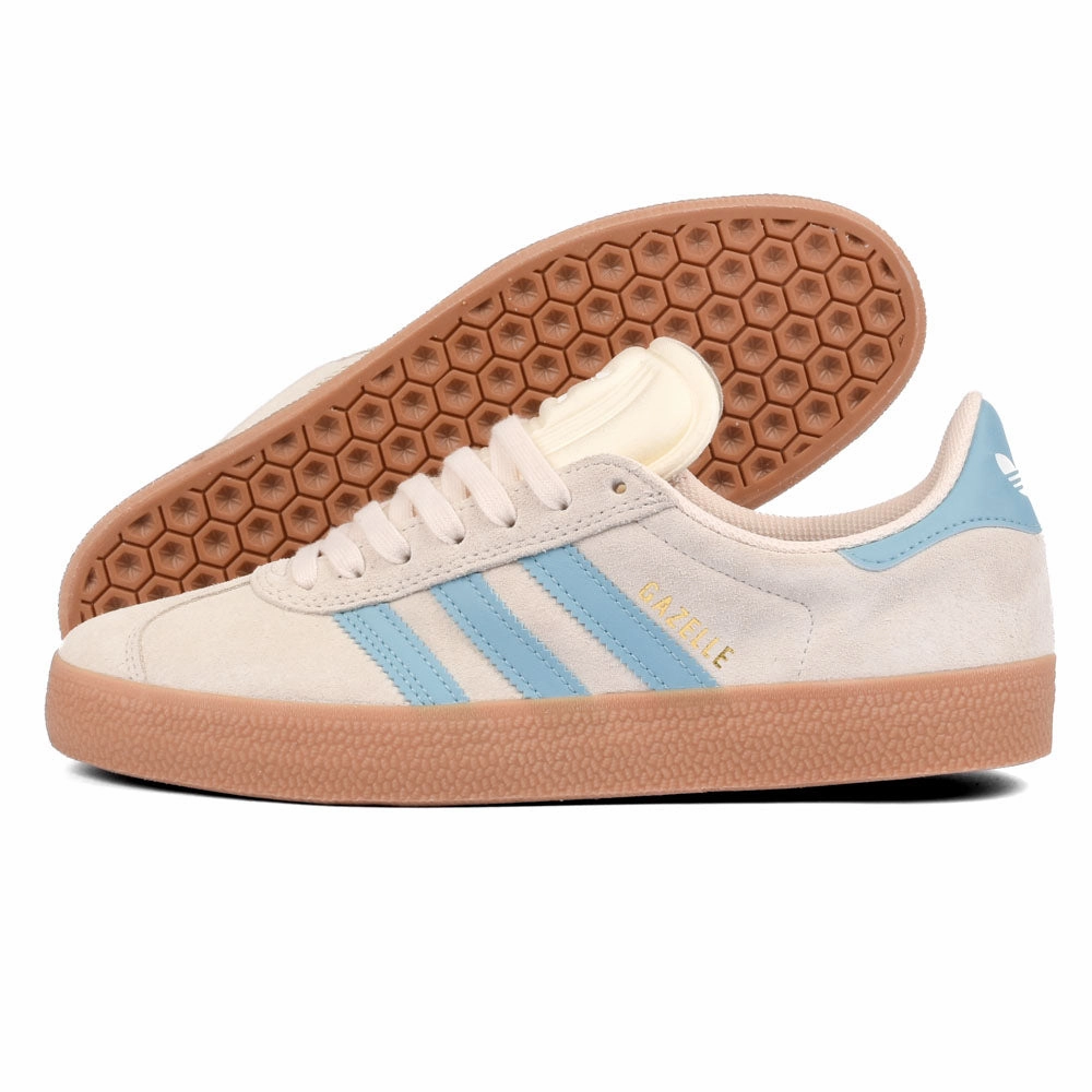 Adidas - Gazelle ADV (Wonder White/Preloved Blue/Gum) sprinter Smooth Outsole