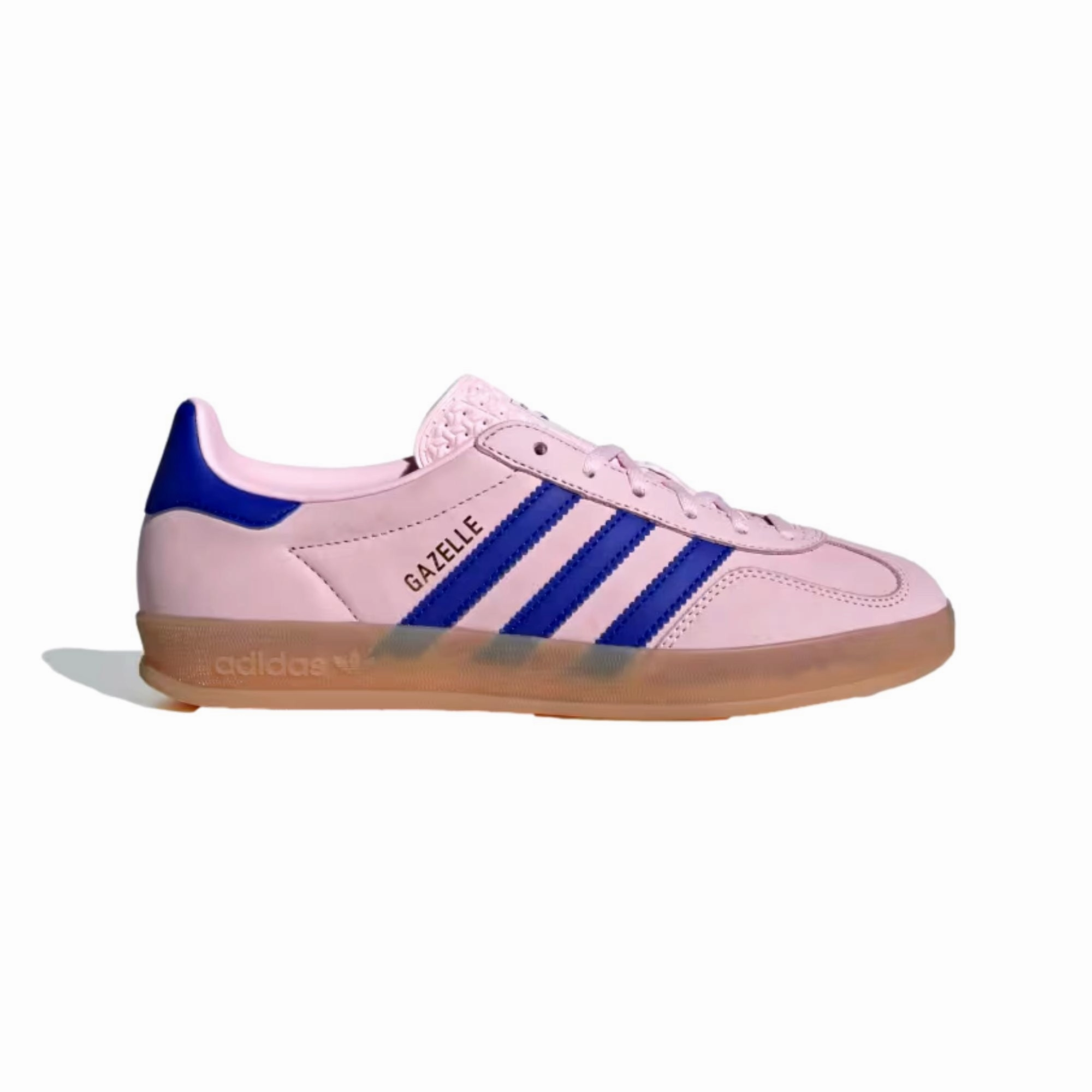 Adidas Gazelle Indoor Clear Pink/Lucid Blue-Gum  JI1371 Women's Temperature Regulating Fabrics