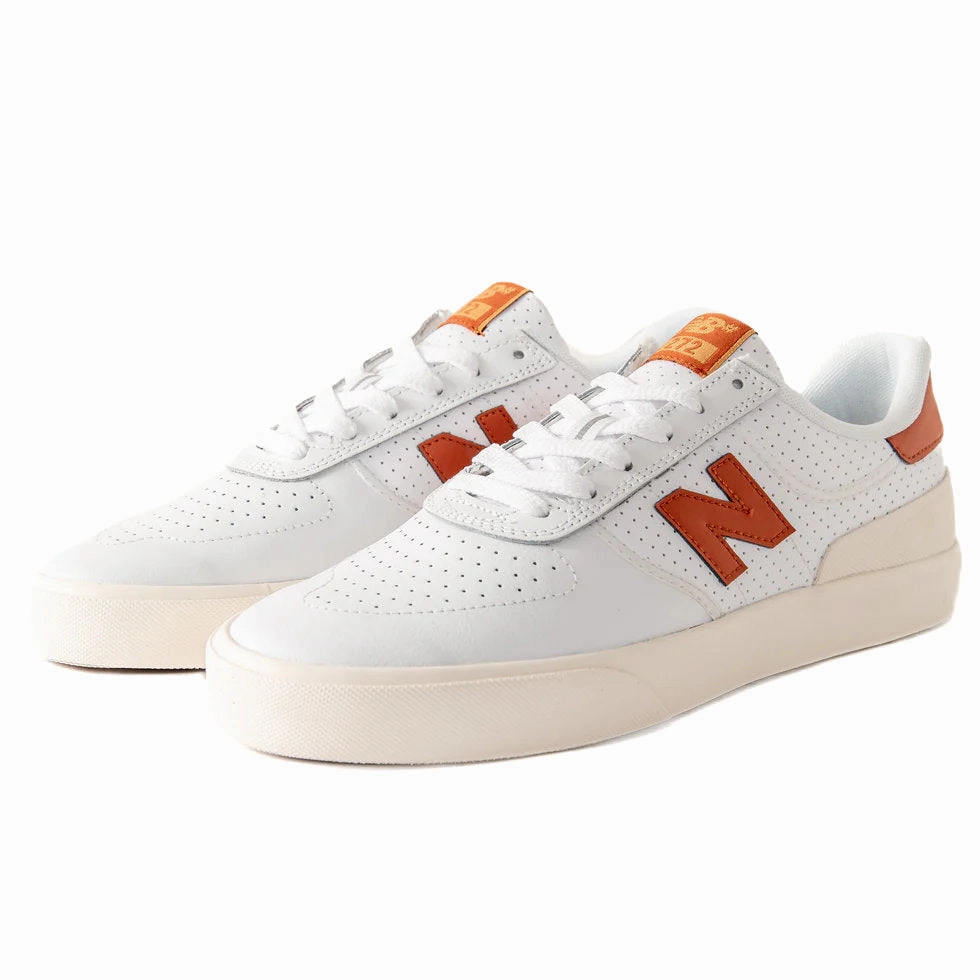 New Balance - 272 TOT (White/Brown) *SALE running in a cable car station area shoes