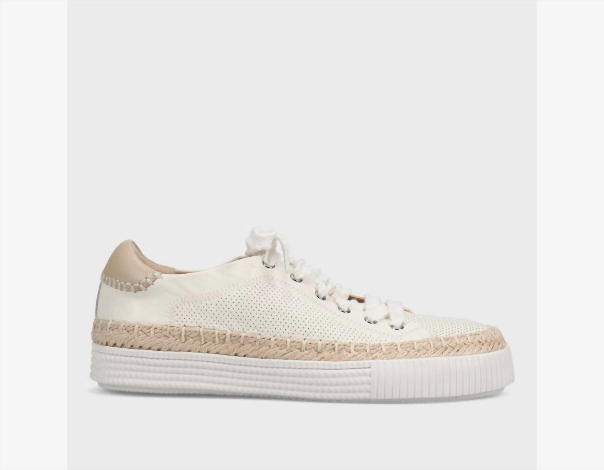 Women Yuval Sneaker In White Comfortable Flex LowTop