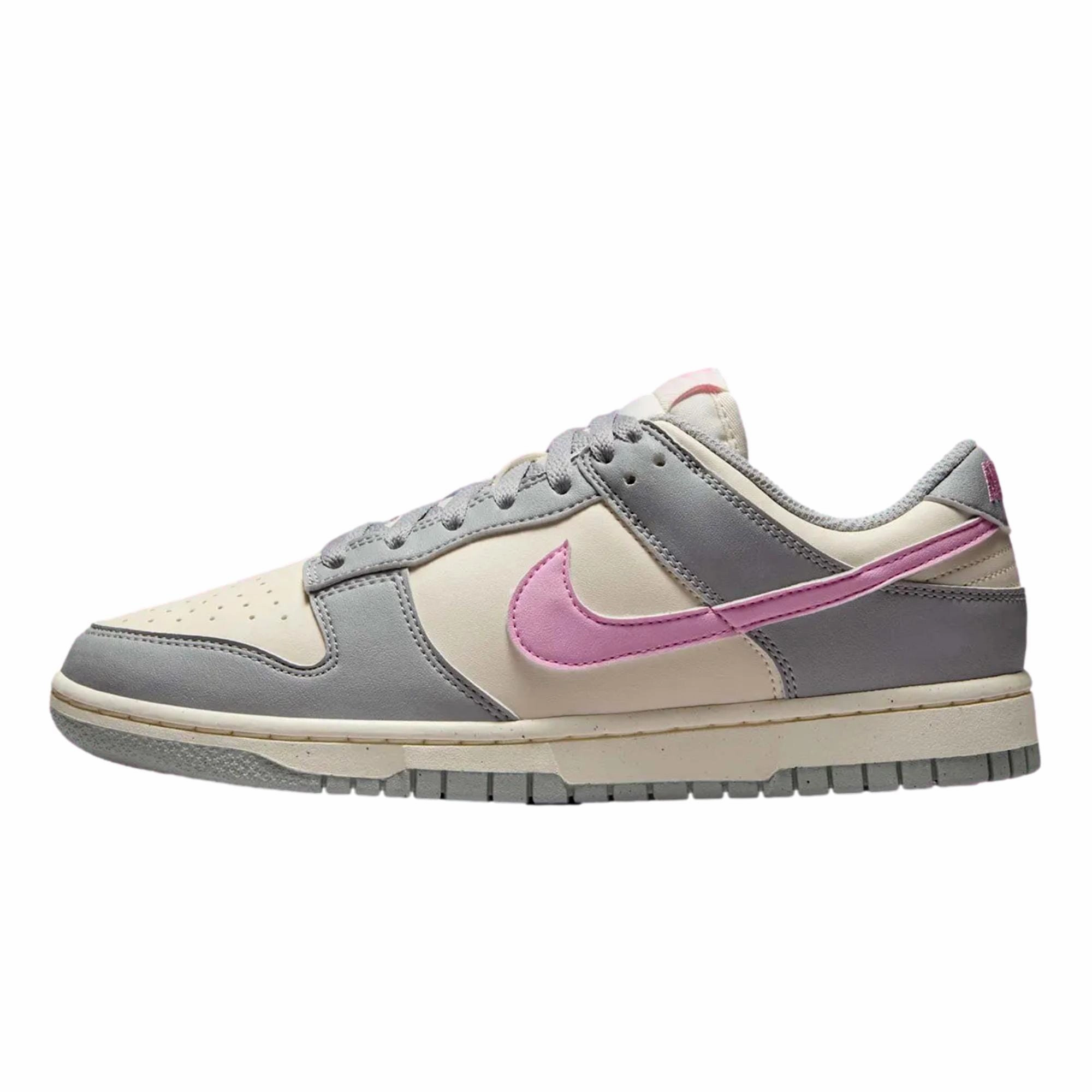 Breathable Design Nike Dunk Low Next Nature Light Smoke Grey/Pink Rise  DD1873-002 Women's