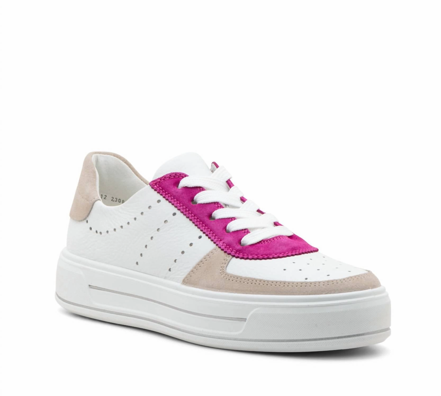 Zero Noise Everyday Touch Women's Calgary Sneakers In White/pink