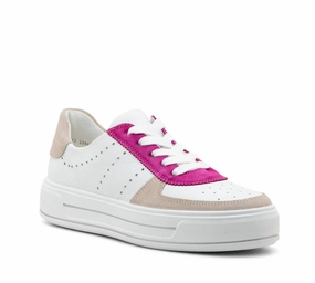 Zero Noise Everyday Touch Women's Calgary Sneakers In White/pink