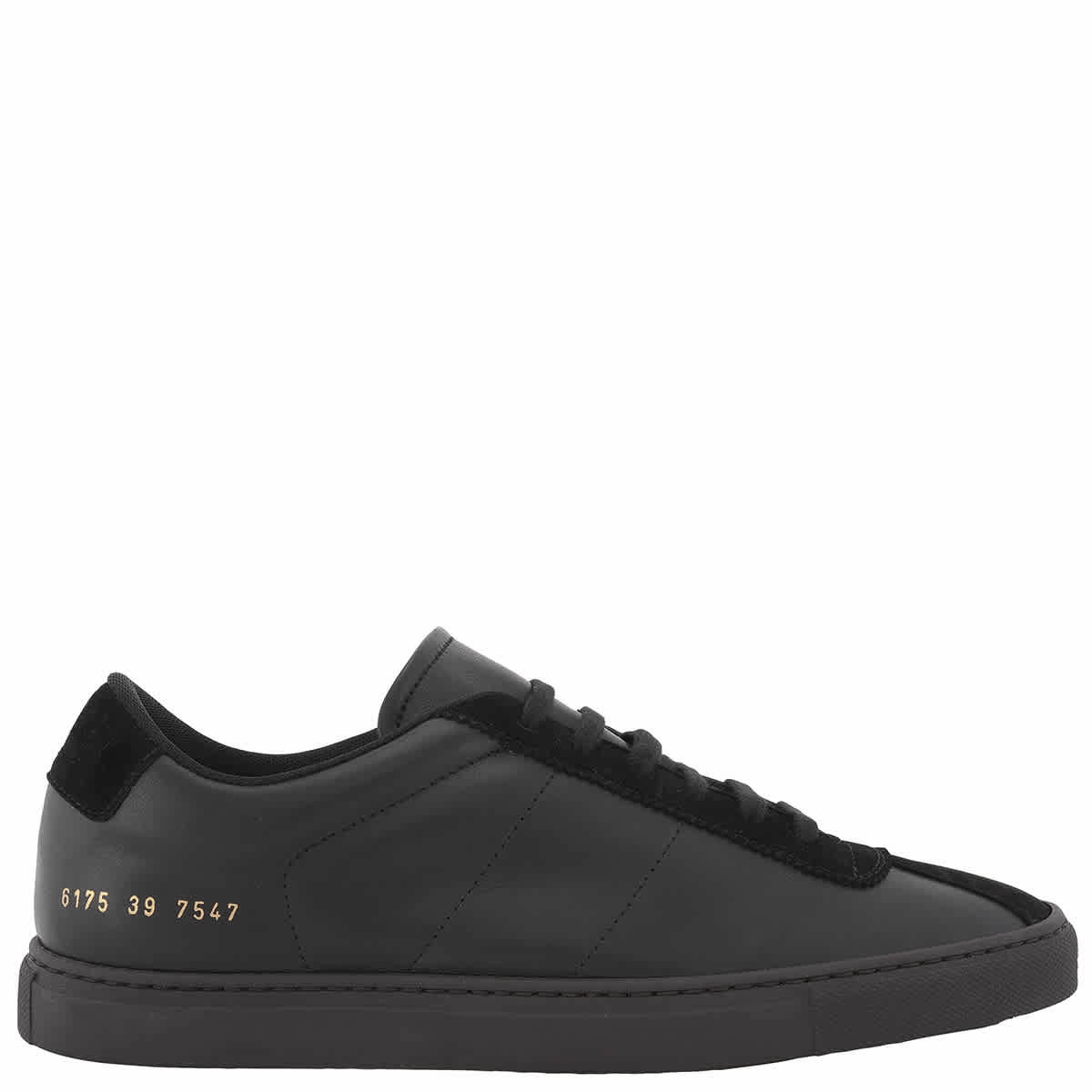 Common Projects Black Field Trainers Compression Balanced Midsole Minimalist Base