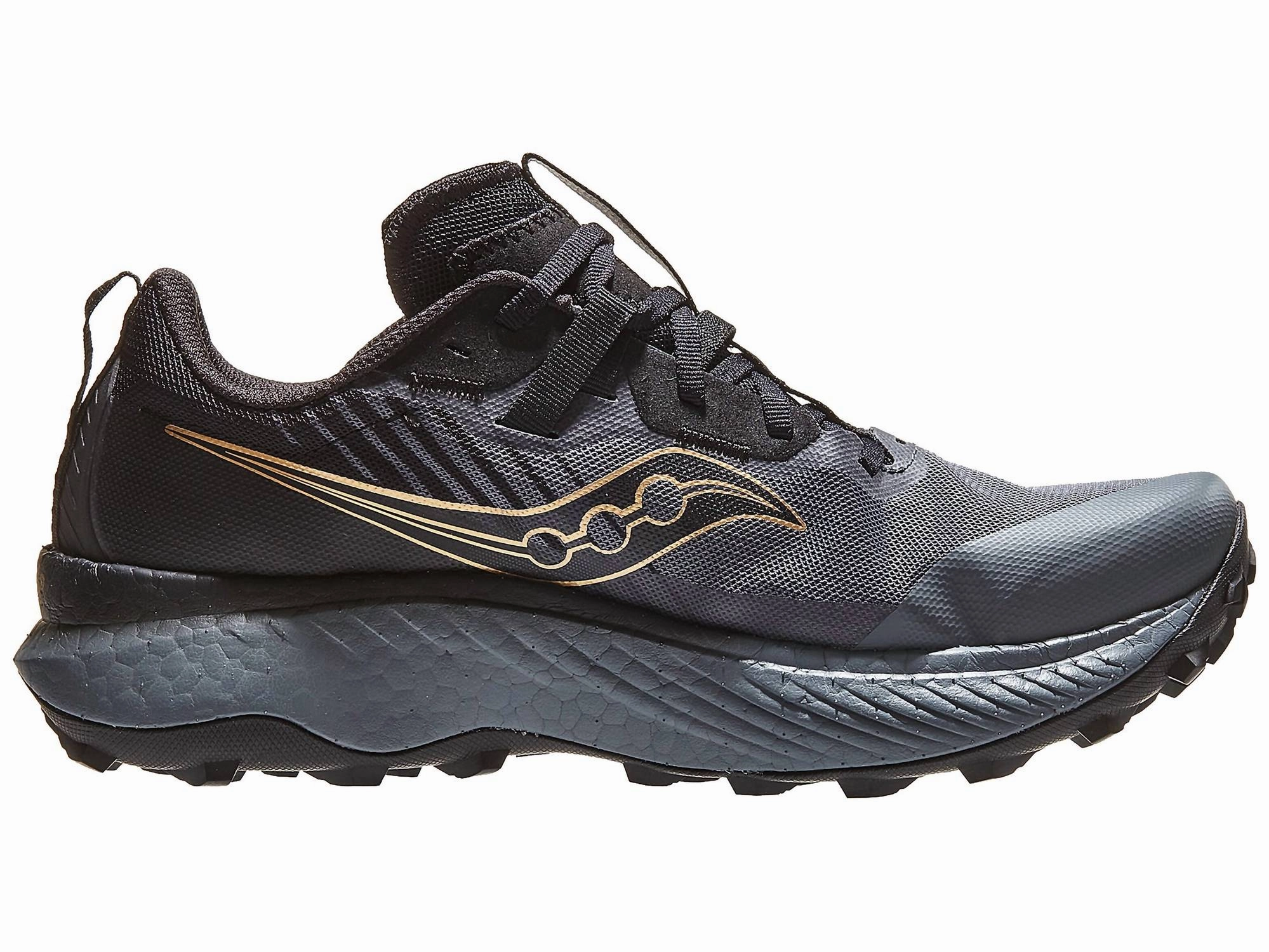 Women's Endorphin Edge Shoe In Black/goldstruck Eco Friendly Build Non Restrictive Toe Box