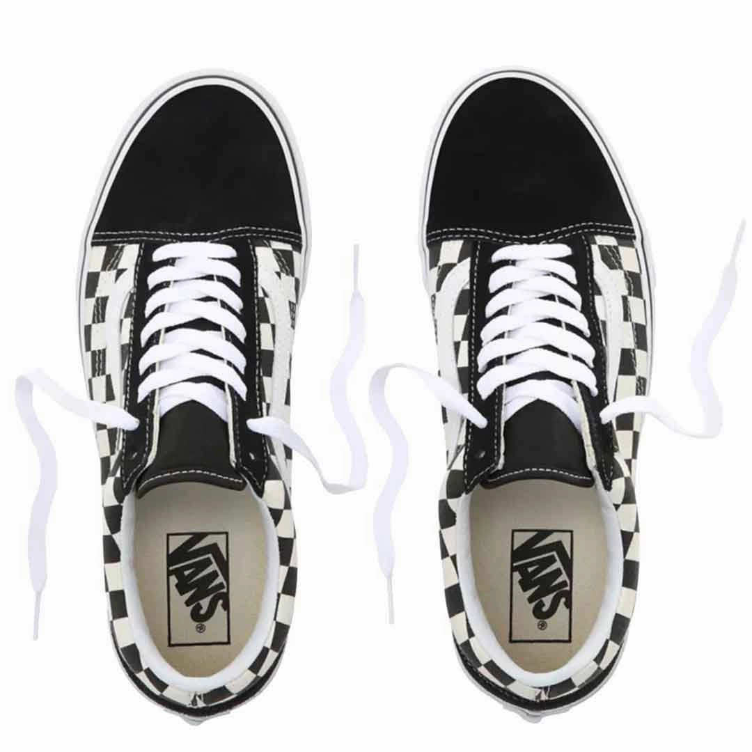 Vans - Unisex Primary Check Old Skool Shoes (38G1P0S) Stylish Appearance No Fuss