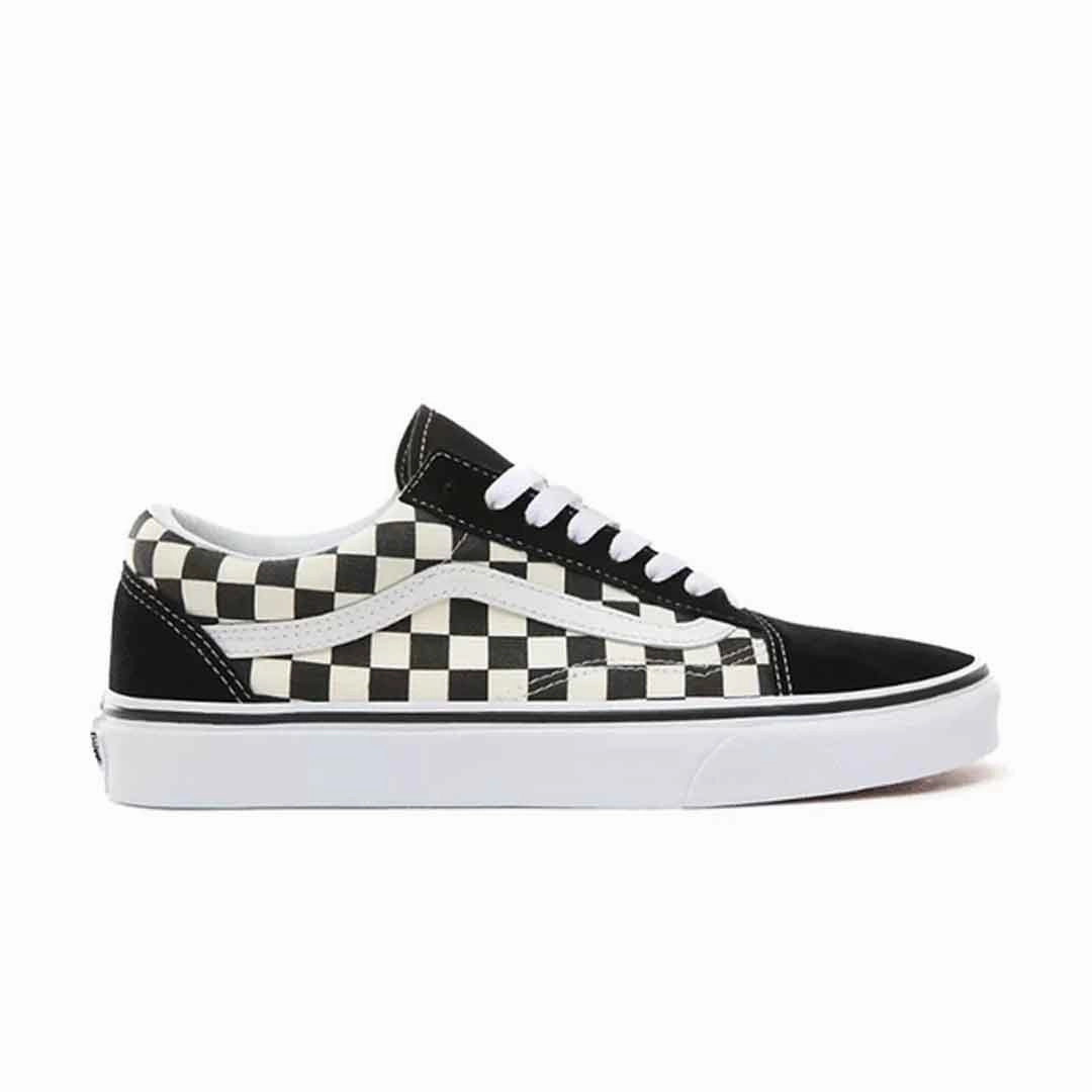Vans - Unisex Primary Check Old Skool Shoes (38G1P0S) Shine Step Premium Comfort