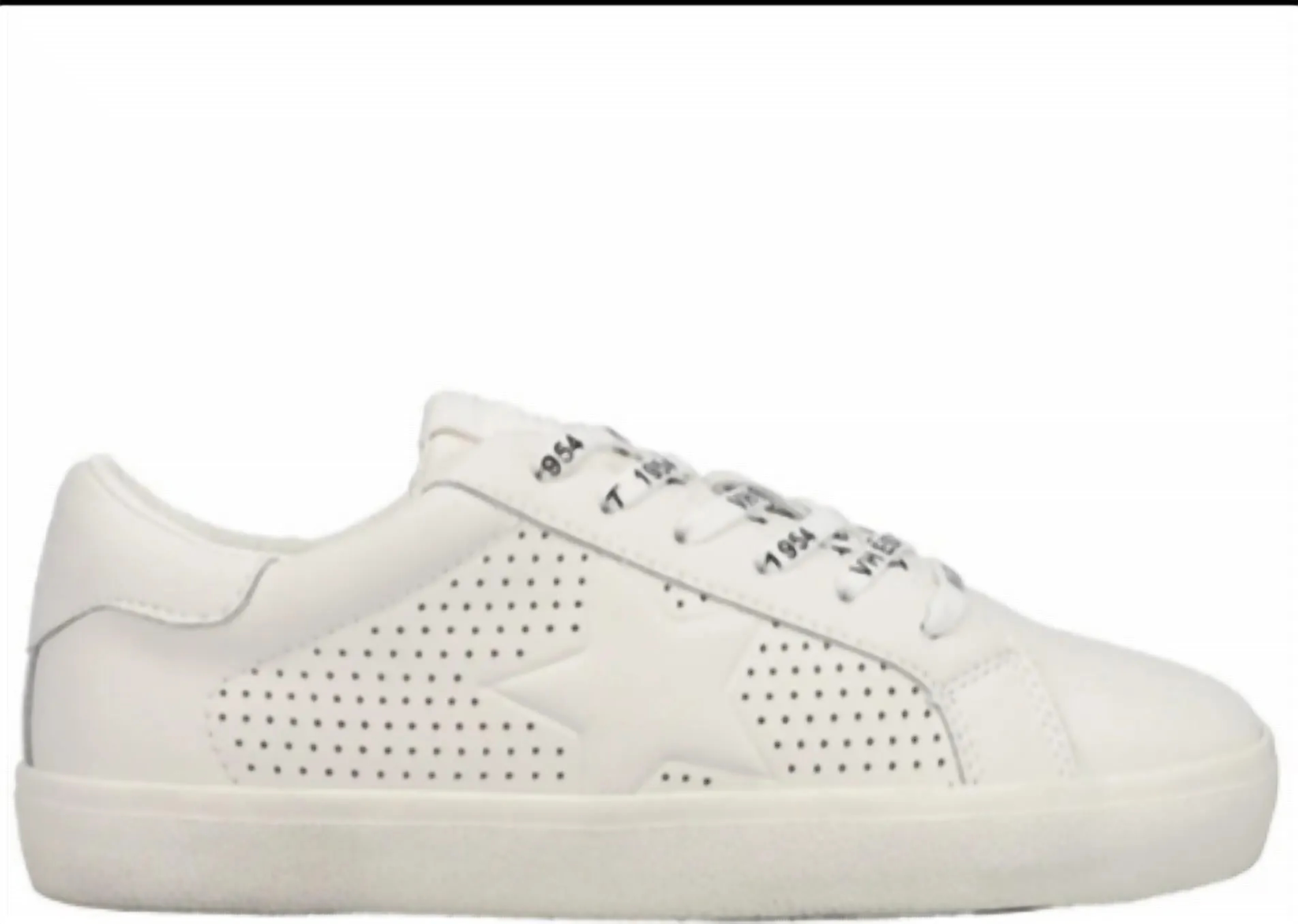 Gadol Sneakers In White Gusseted Tongue Design