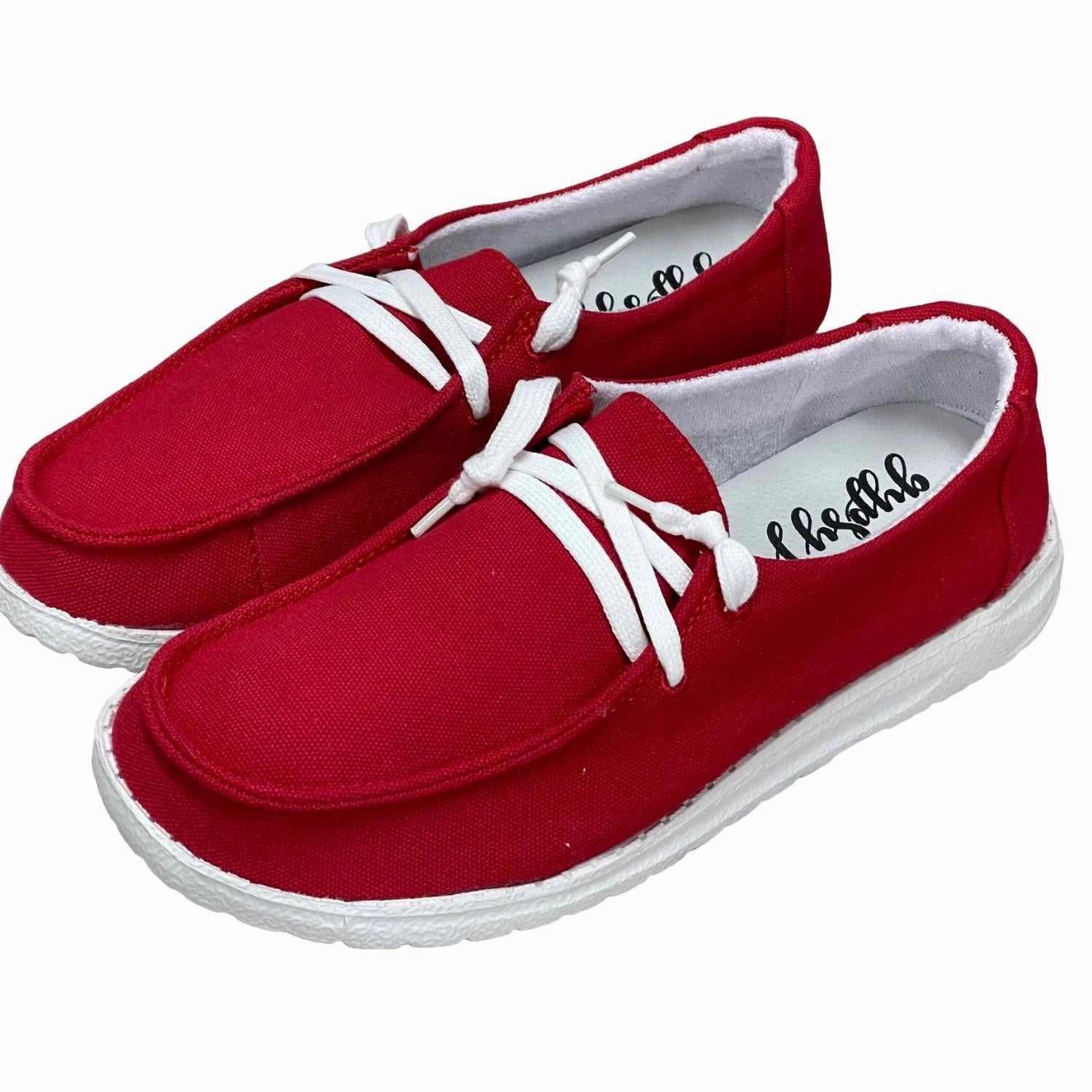 Women's Game Day Sneakers In Red Work Travel