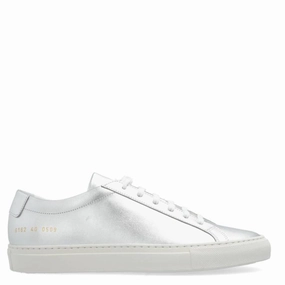 Breathable Tongue Design ActiveLifestyle Common Projects Achilles Shiny Leather Sneakers
