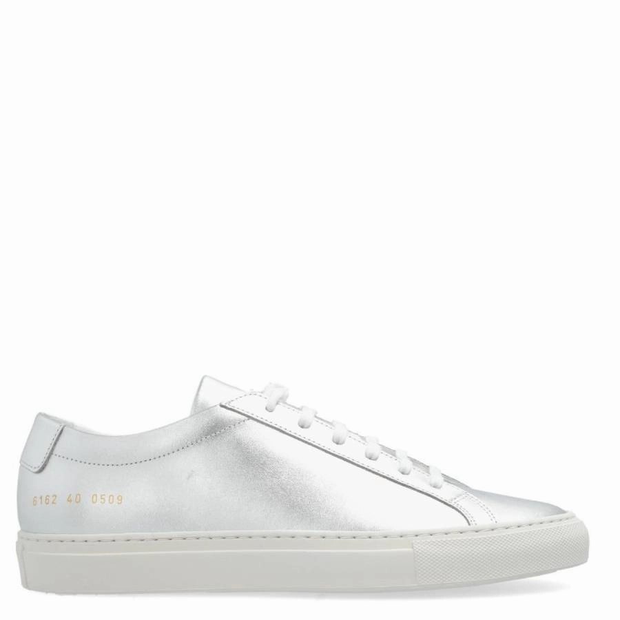 Breathable Tongue Design ActiveLifestyle Common Projects Achilles Shiny Leather Sneakers