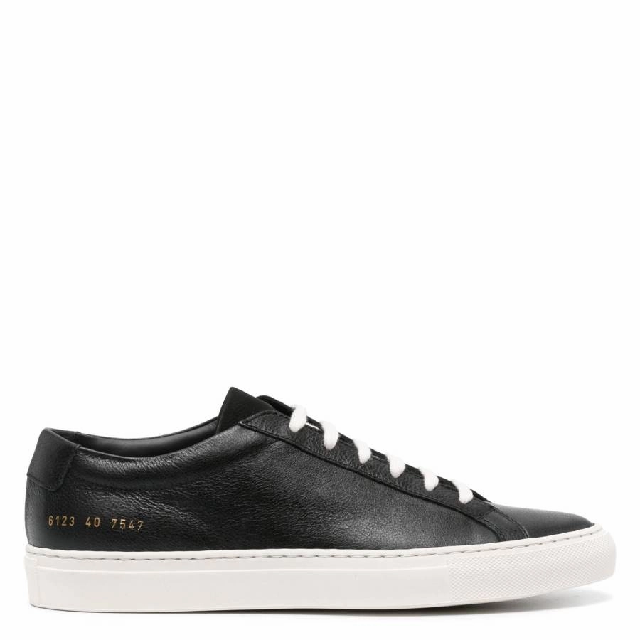 Common Projects Black Nubuck Achilles Sneakers Anatomical shape