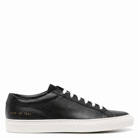 Common Projects Black Nubuck Achilles Sneakers Anatomical shape