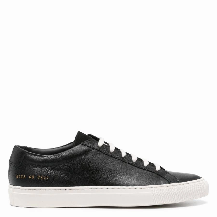 Common Projects Black Nubuck Achilles Sneakers Flexi Fit Sport Fusion