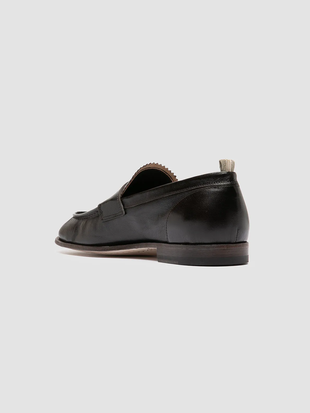 Heel Soft SOLITUDE 001 - Dark Brown Leather Penny Loafers