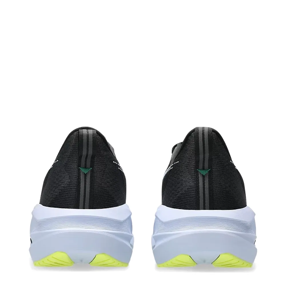 Asics Men's Novablast 5 Sneaker in Black/Blue Fade Bounce Step