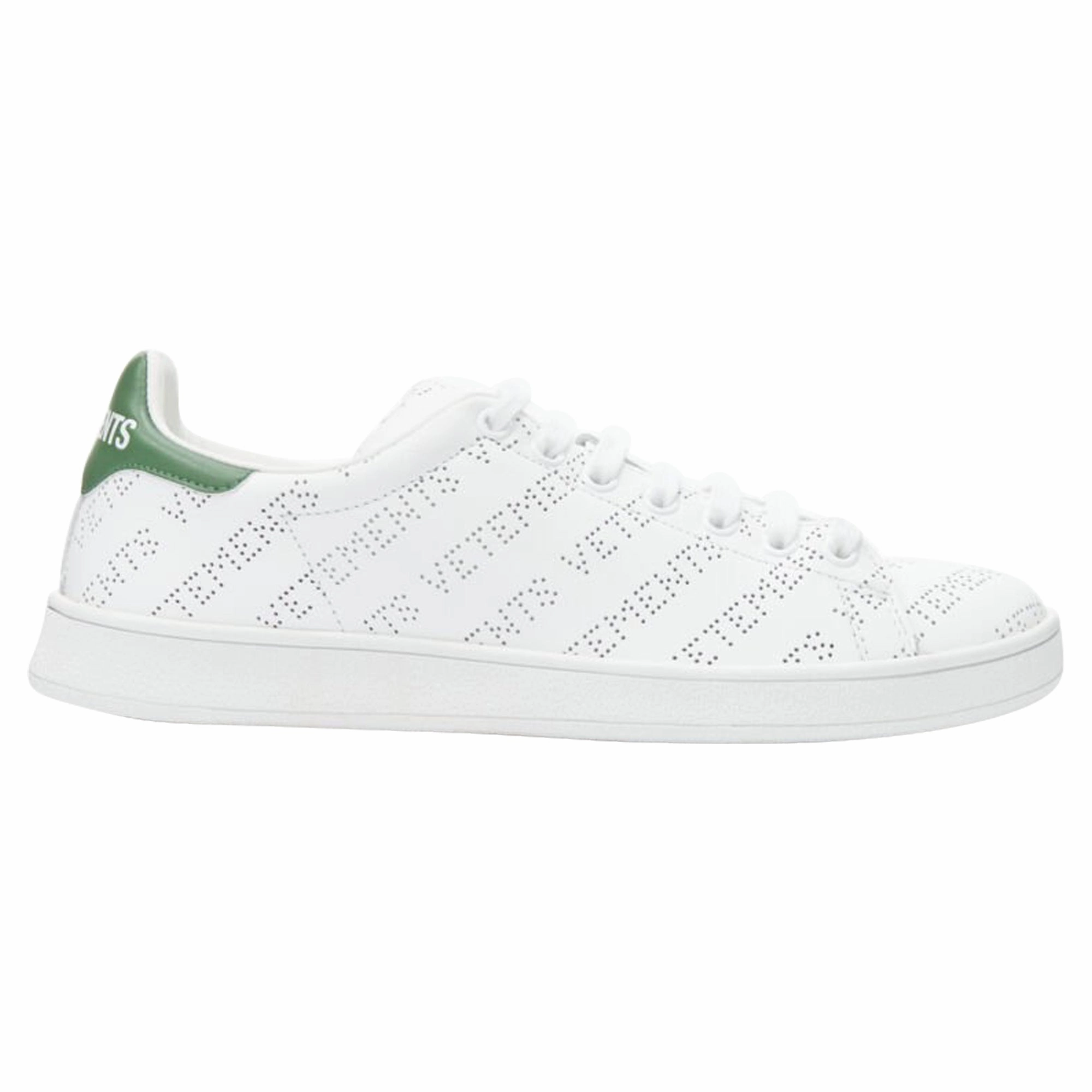 Stitchless Construction Durable Outsole Design Vetements Demna logo perforated leather Stan Smith low sneaker