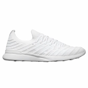 Women's Techloom Wave Sneaker In White/neon Pink LightweightSole