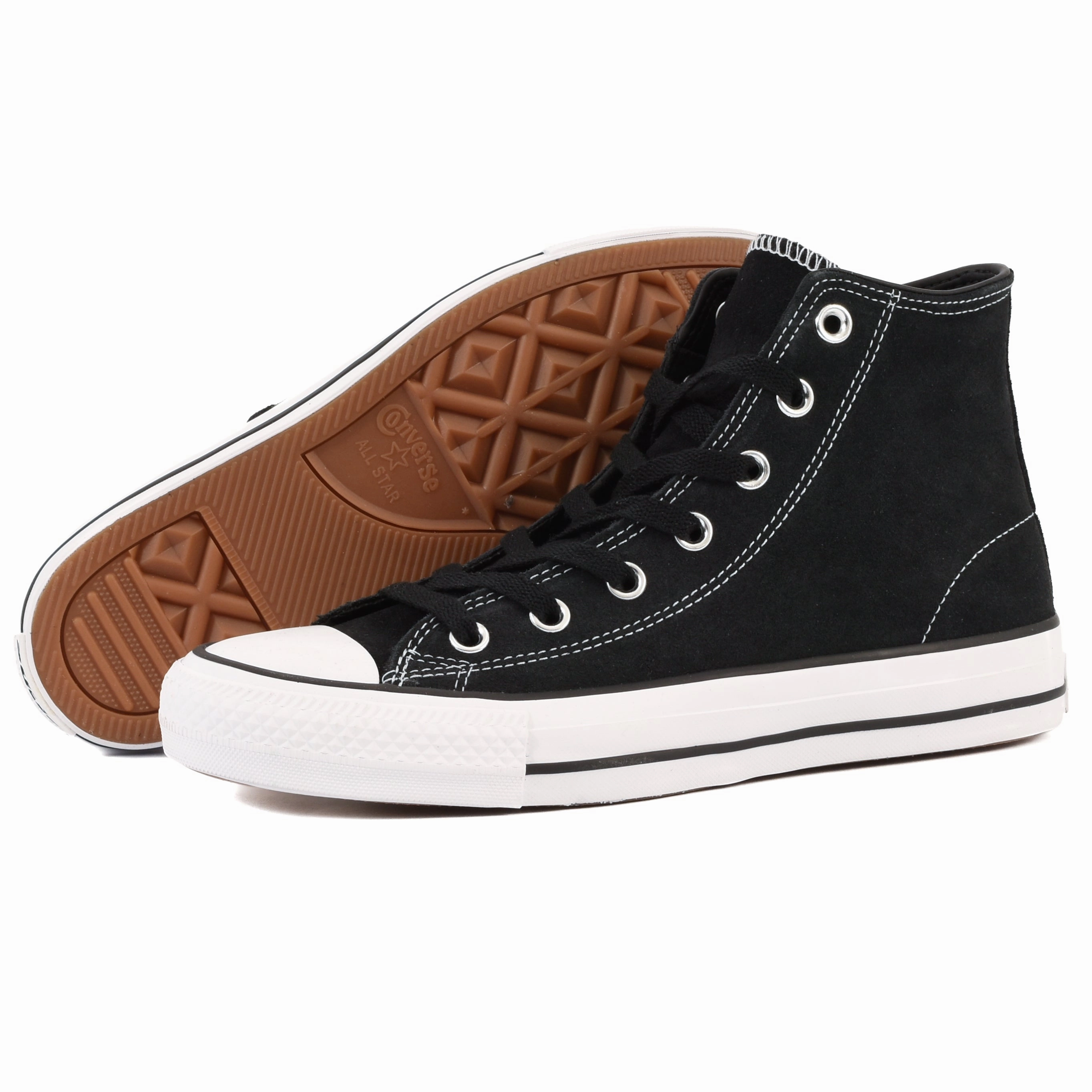 lug - sole shoes CONS - Chuck Taylor All Star Pro Hi (Black/Black/White)