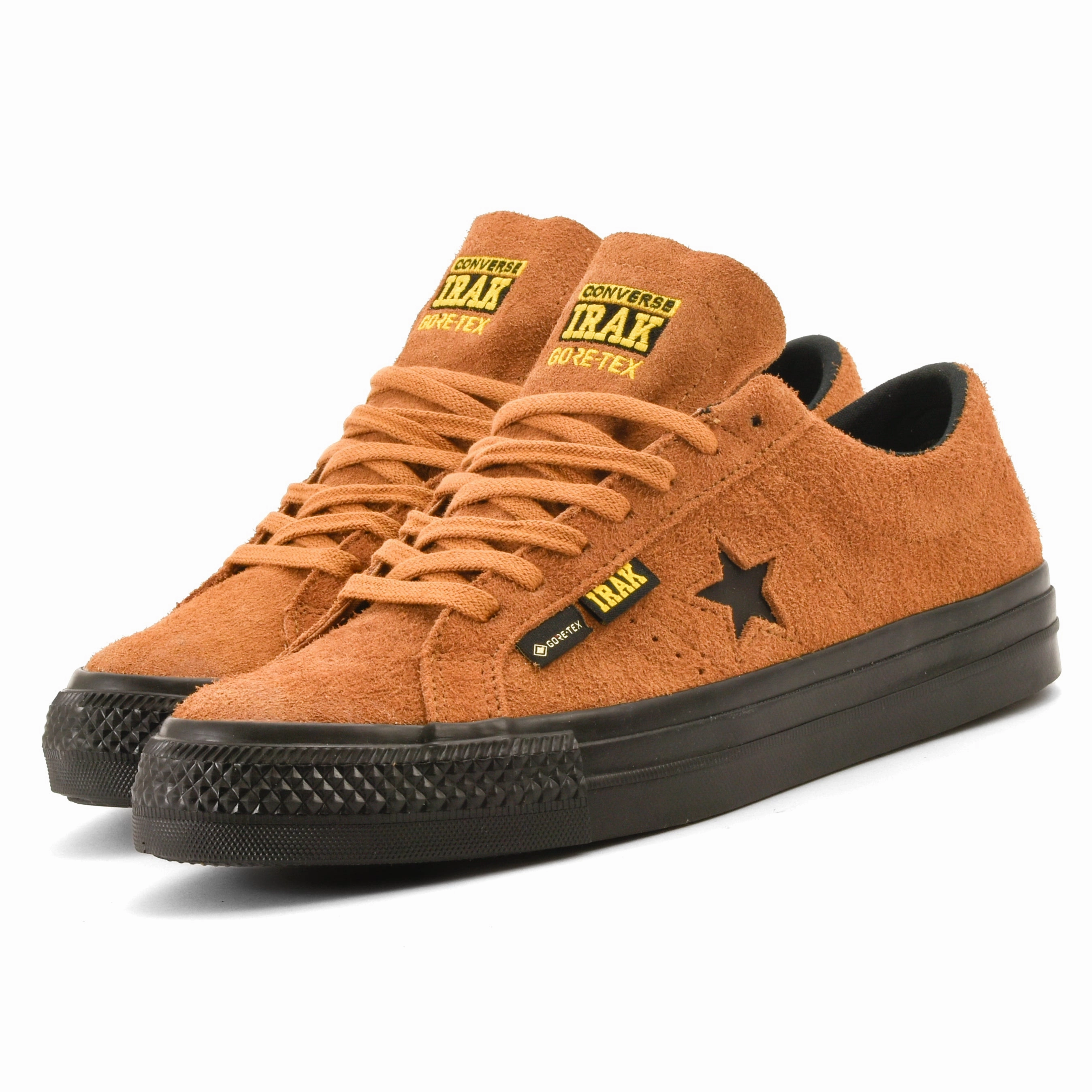 running in a lagoon area shoes Cons - Converse x IRAK NYC One Star Pro OX (Amber Brown/Black)