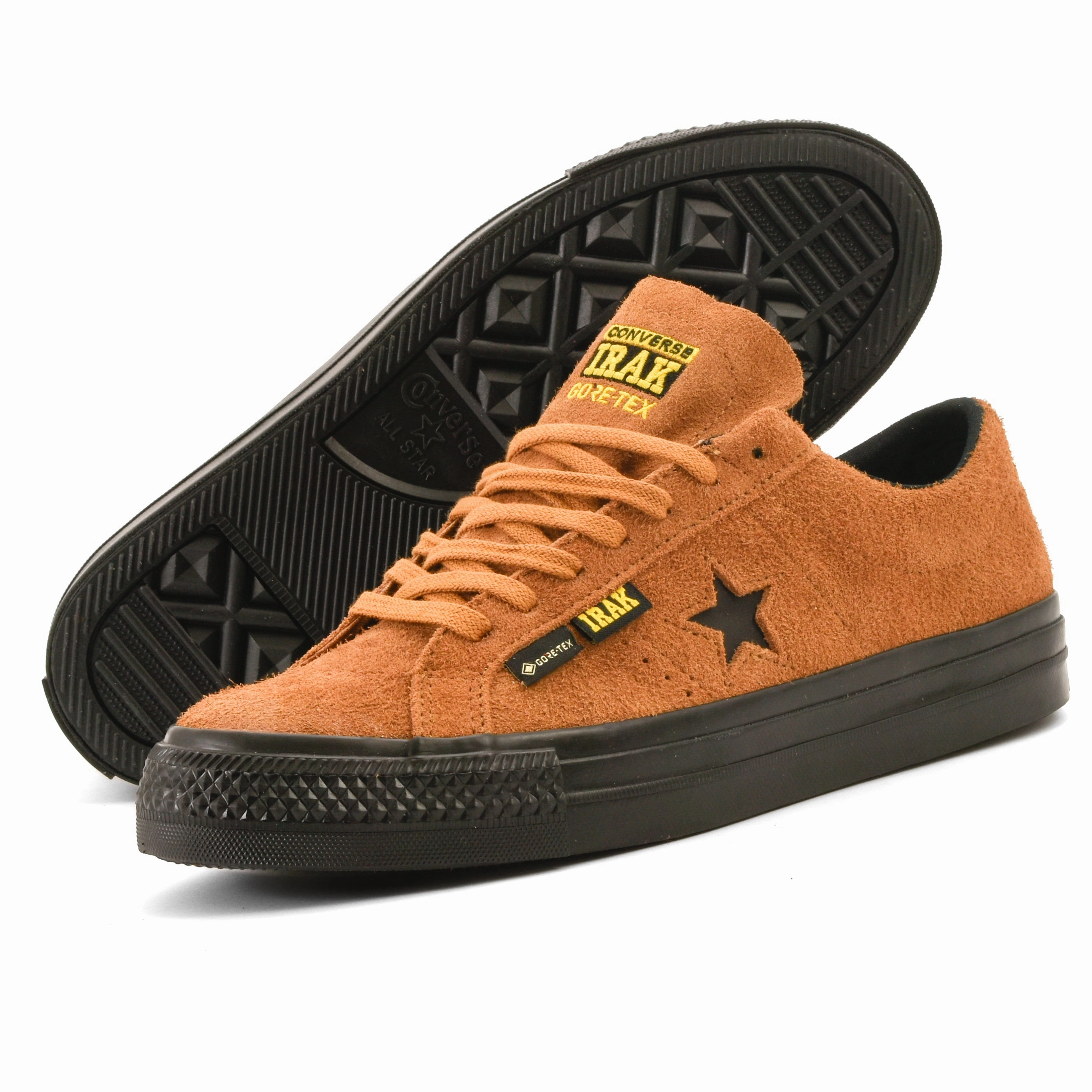 Cons - Converse x IRAK NYC One Star Pro OX (Amber Brown/Black) Non Restrictive