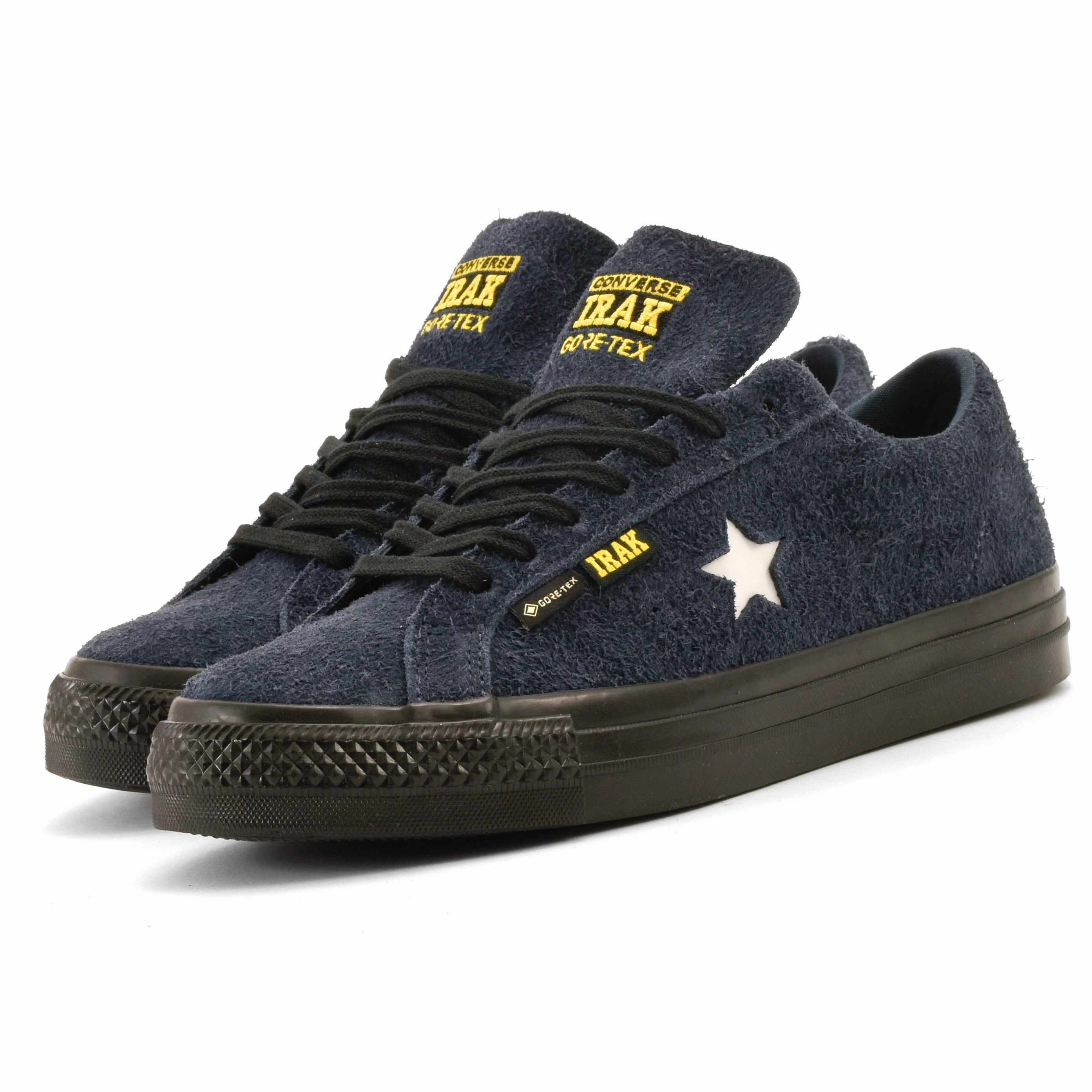 Cons - Converse x IRAK NYC One Star Pro OX (Navy/Black/Vibrant Yellow) running for health improvement Flexible Outsole Design