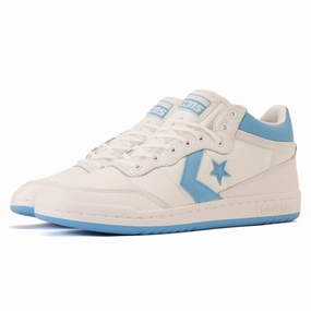 Cons - Fastbreak Pro Mid (White/Light Blue/White) hilly - terrain - runner