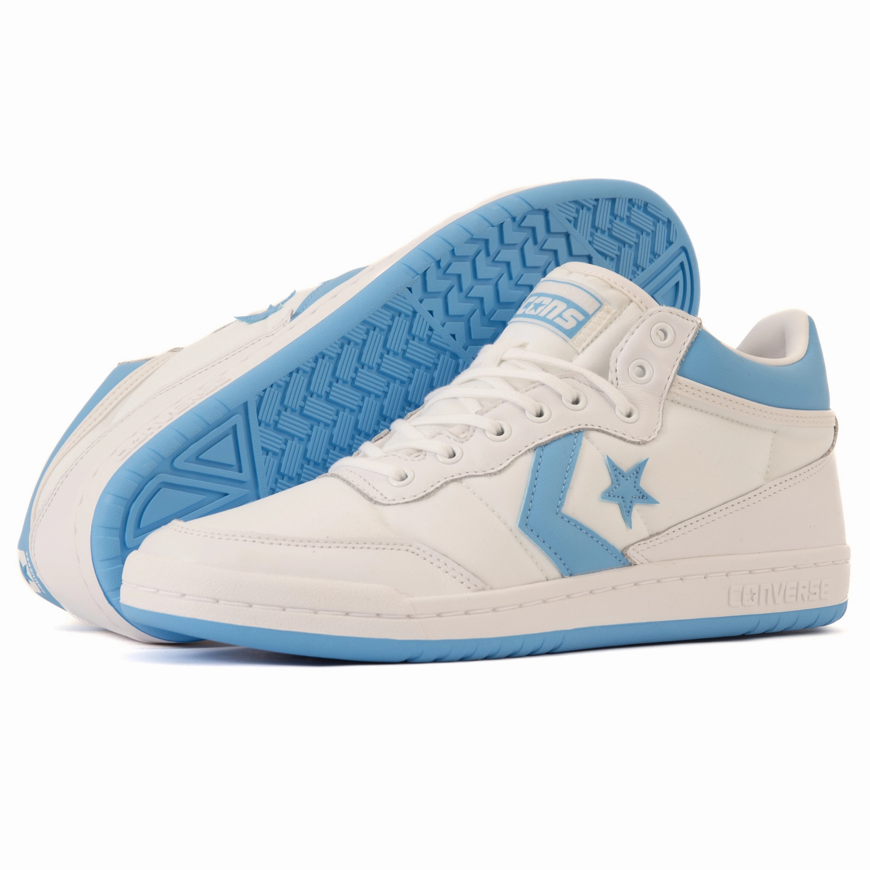 Performance - proven Cons - Fastbreak Pro Mid (White/Light Blue/White)