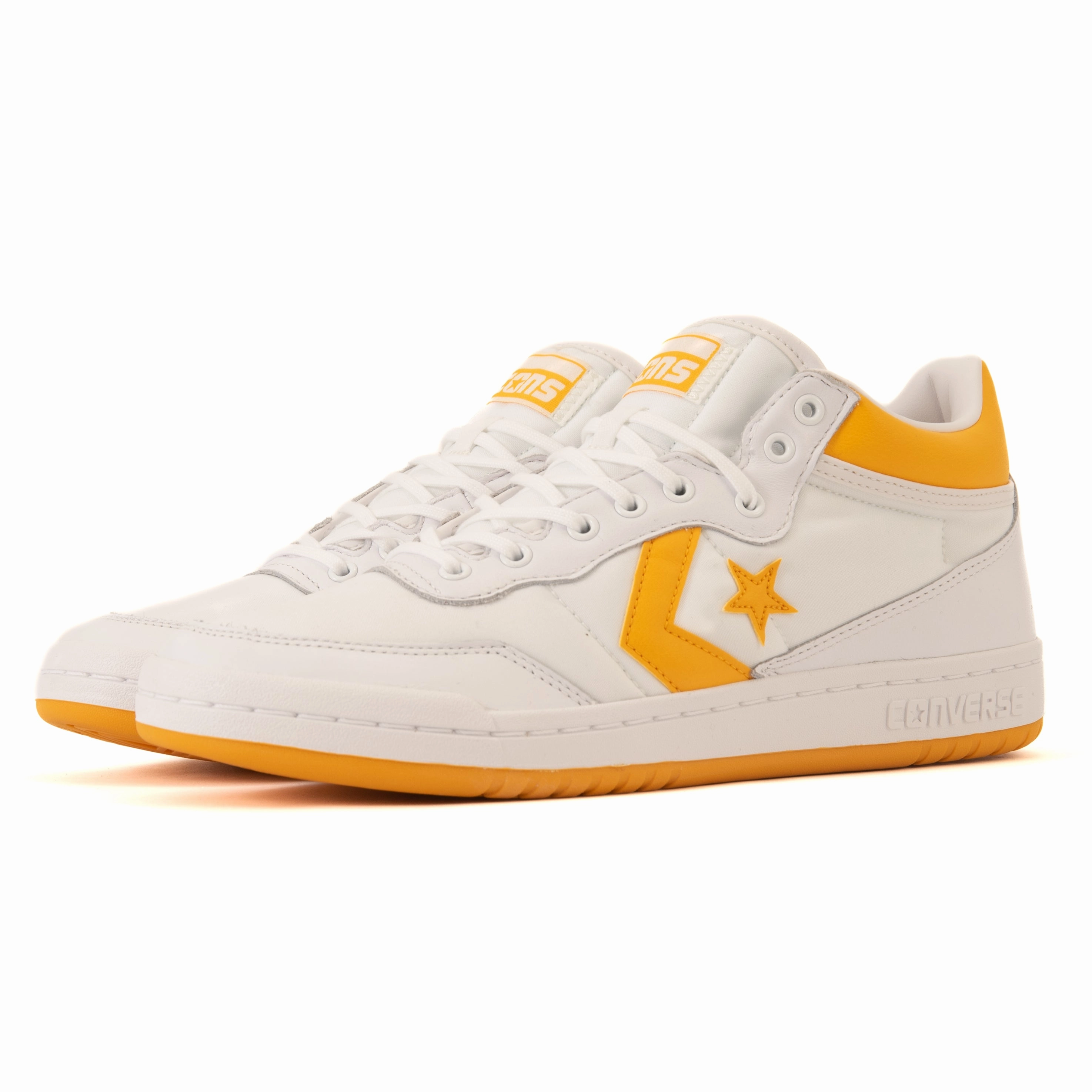 low - maintenance Rolling Transition Tech Cons - Fastbreak Pro Mid (White/Light Yellow/White)