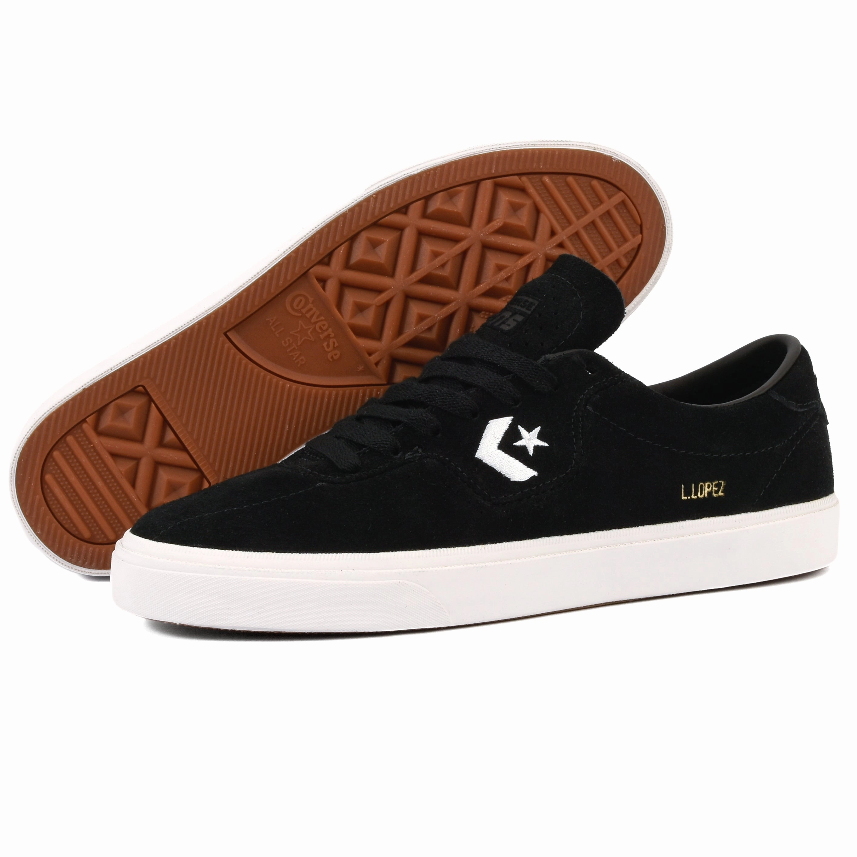 CONS - Louie Lopez Pro (Black/White)*SALE Zero Drop Heel Flexible Torsion Grooves