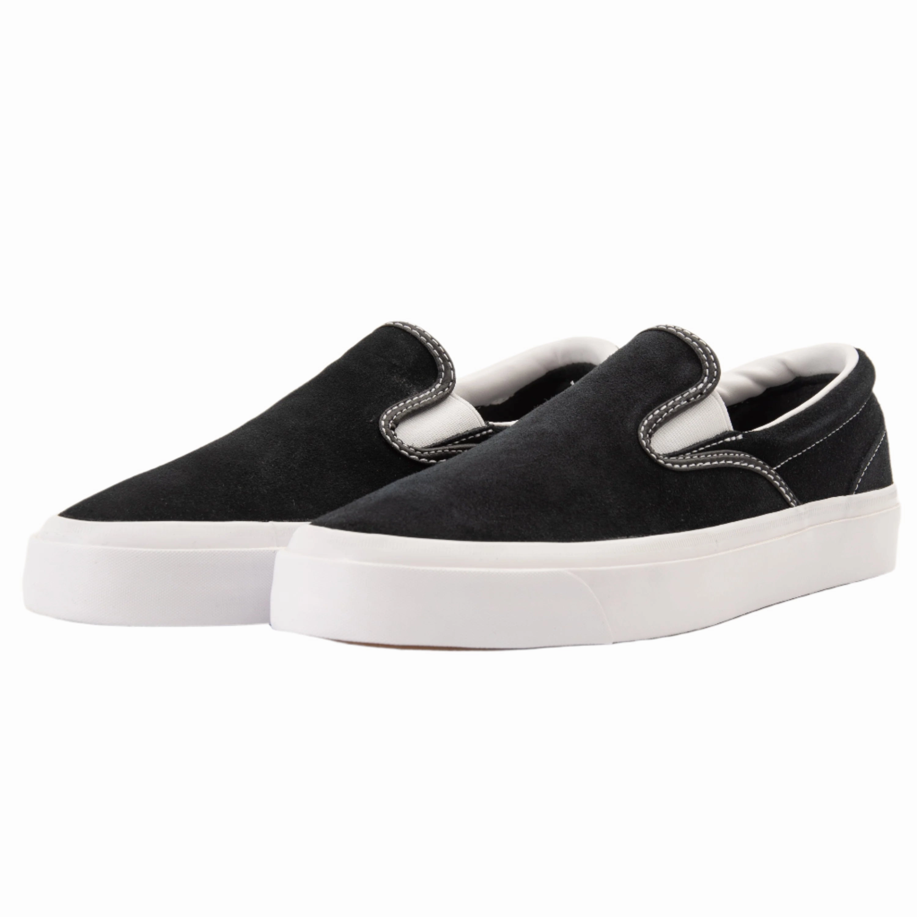 Cons - One Star CC Slip (Black/White) easy - to - put - on shoes
