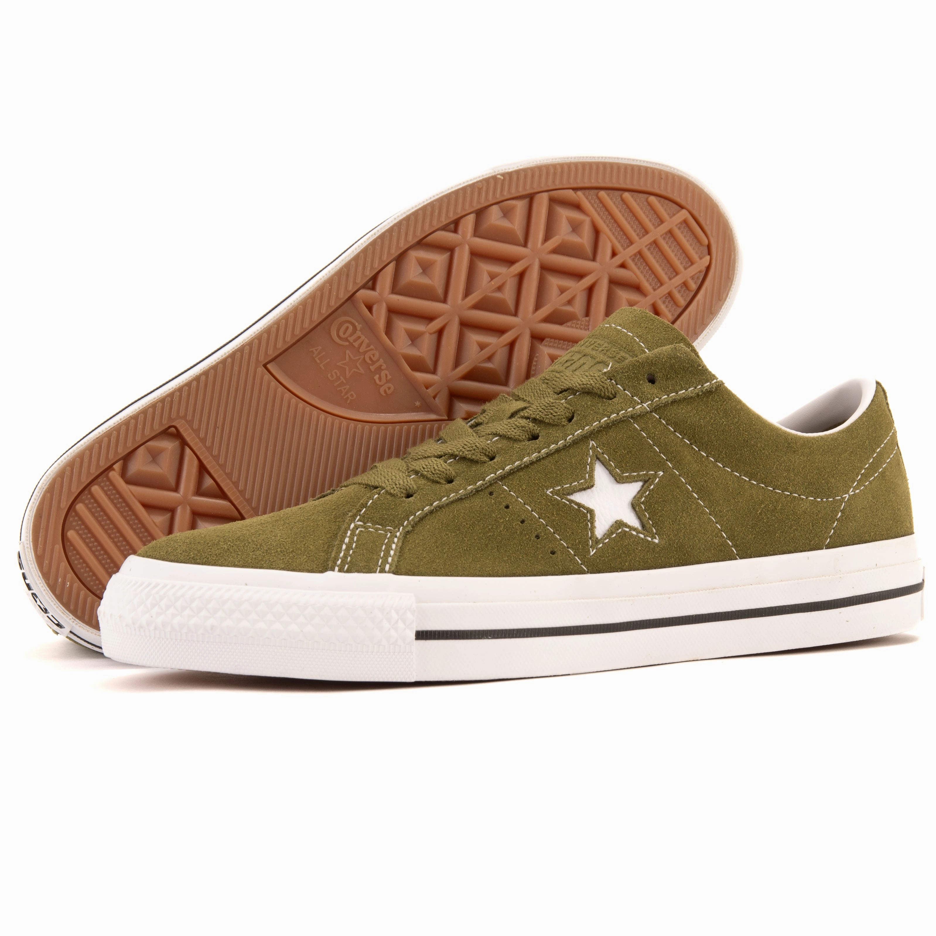 Dark color choice Traction Fit Cons - One Star Pro OX (Trolled/White/Black)