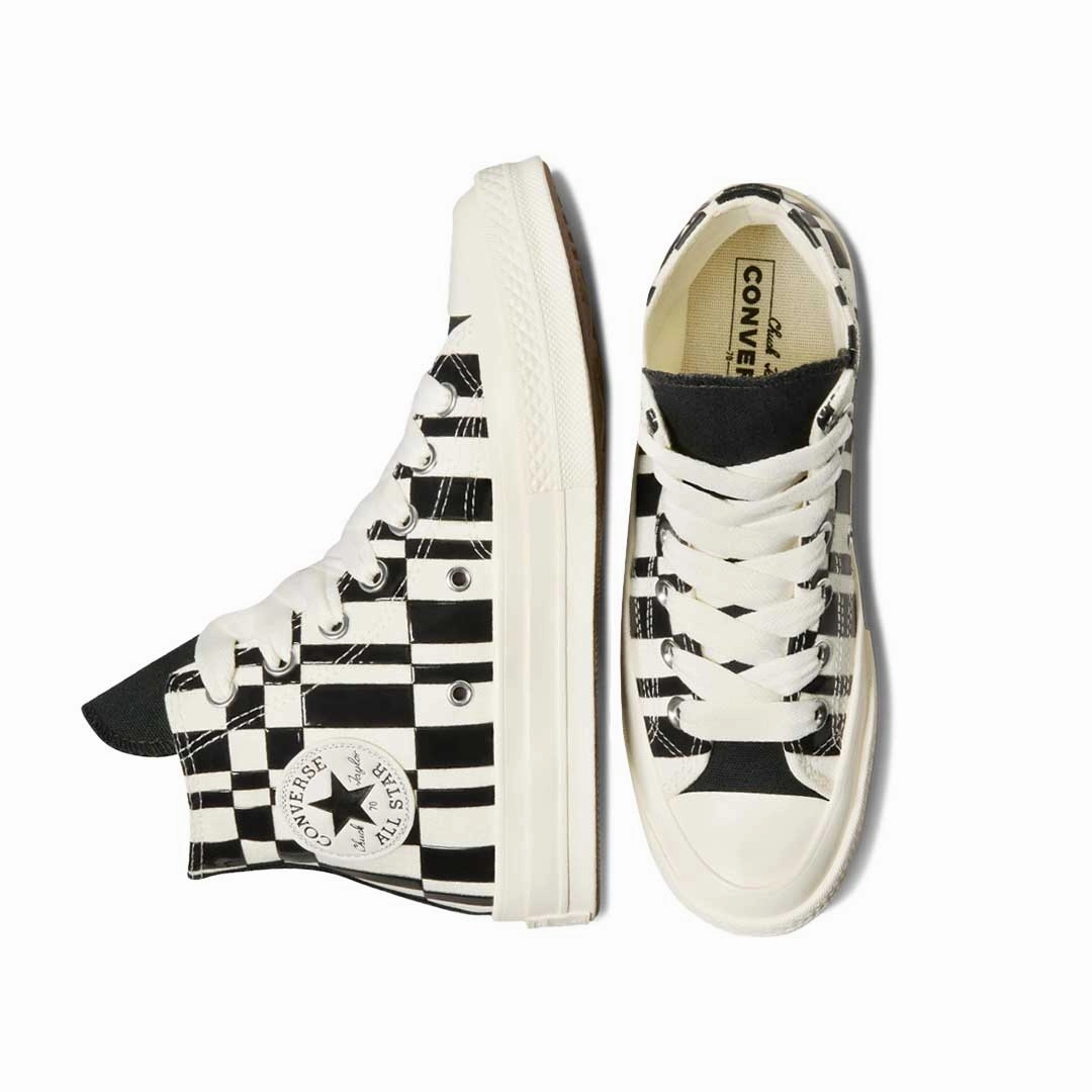 Slip Fit Converse - Unisex Chuck 70 Checkered High Top Shoes (A08764C)
