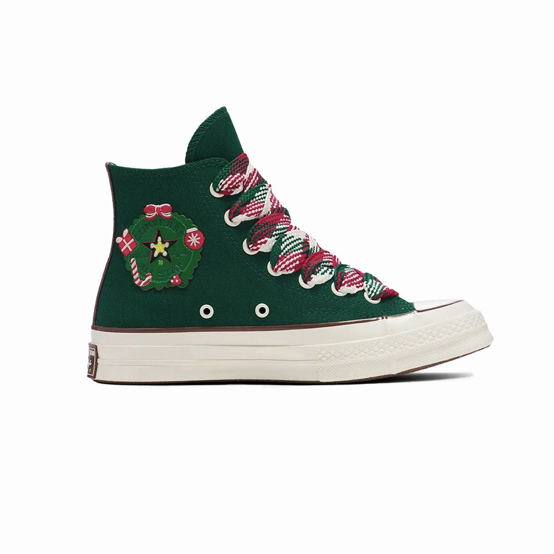 Converse - Unisex Chuck 70 X-Mas Gingerbread & Knit Sock High Top Shoes (A12455C) Mild Support
