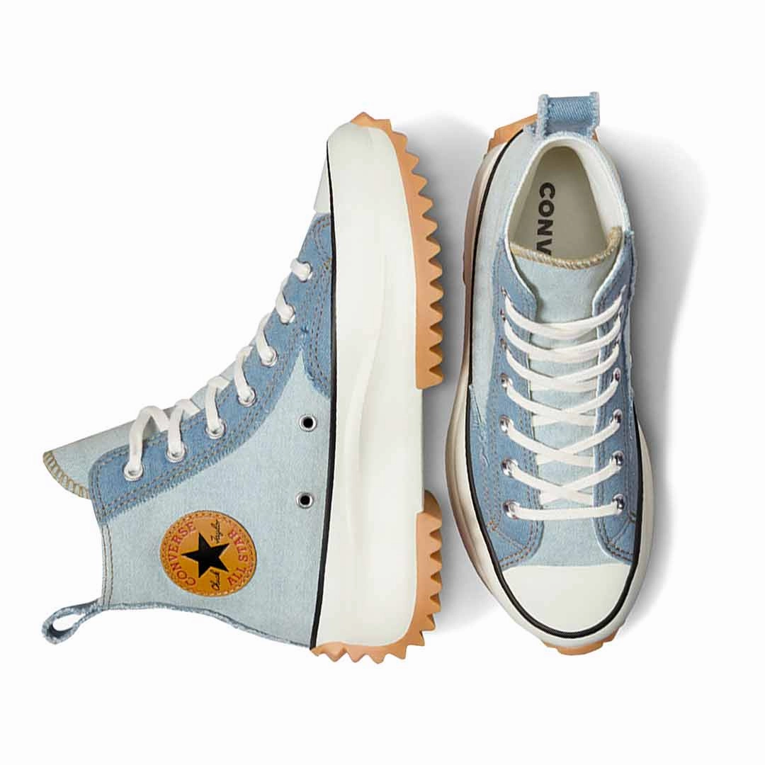 Animal Touch Fast Errand Converse - Unisex Run Star Hike Denim High Top Shoes (A12043C)