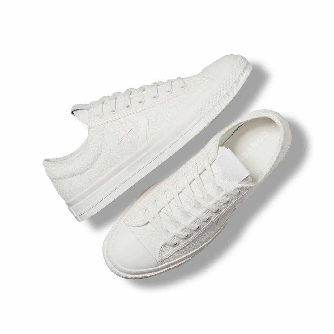 Neutral Color Fun Pace Converse - Unisex Star Player 76 Monochrome Low Top Shoes (A07521C)