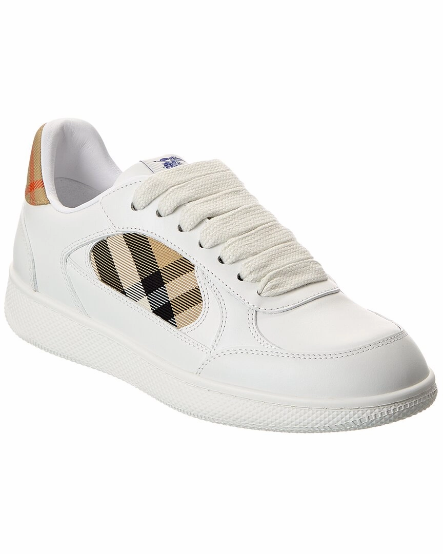 Burberry Terrace Check Canvas & Leather Sneaker Cloud Comfort
