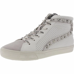 Womens Distressed Leather Casual And Fashion Sneakers Shock Diffusing