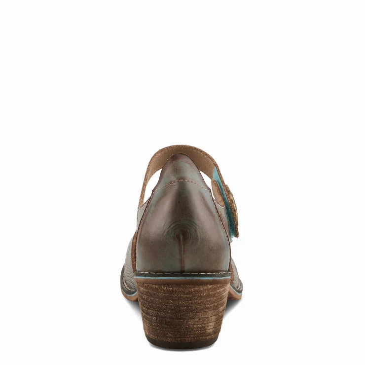 Spring Step Women's Cabracho Heeled Mary Jane in Blue Multi Quiet Step